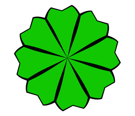 Radiating mandala. Circular geometric motif icon shape - stock vector illustration, clip-art graphicsのイラスト素材