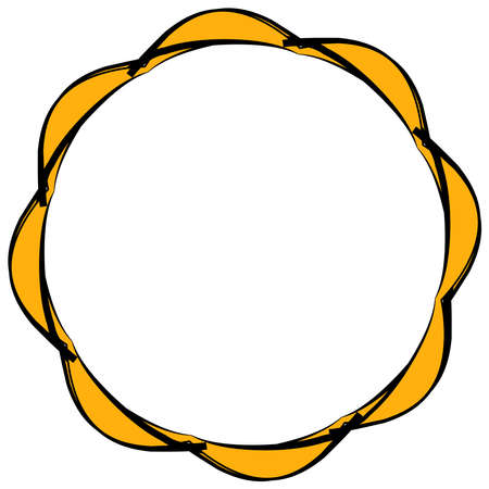 Radiating mandala. Circular geometric motif icon shape - stock vector illustration, clip-art graphicsのイラスト素材