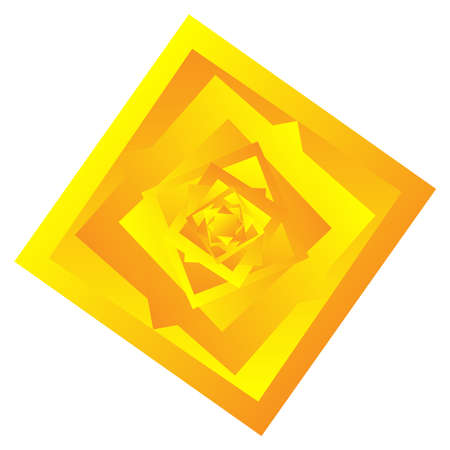 Geometric square design shape with random shaded, gradient fill - stock vector illustration, clip-art graphicsのイラスト素材