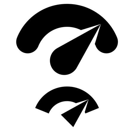 Gauge, meter, level and progress indicator icon. Progression, acceleration, calibration concept icon - stock vector illustration, clip-art graphicsのイラスト素材