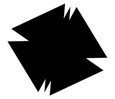 Simple abstract geometric shape (s), shape (s). Random angular vetor design element - stock vector illustration, clip-art graphicsのイラスト素材