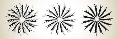 Abstract spiral, swirl, twirl mandala, motif icon - stock vector illustration, clip-art graphicsのイラスト素材