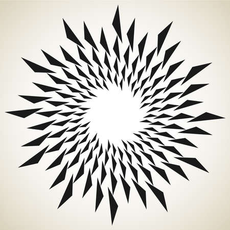 Abstract spiral, swirl, twirl mandala, motif icon - stock vector illustration, clip-art graphicsのイラスト素材