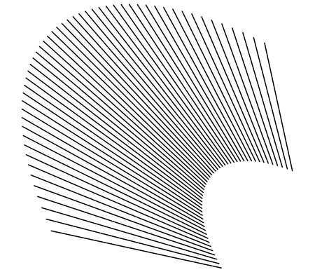 Wavy, waving curvy parallel lines. Undulate squiggle stripes - stock vector illustration, clip-art graphicsのイラスト素材