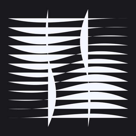 Irregular grid, mesh with random lines. Squares lattice, grating, trellis and plexus pattern - stock vector illustration, clip-art graphicsのイラスト素材