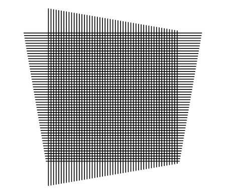 Irregular, random intersecting lines abstract grid, mesh, grate and trellis pattern, texture. Geometric vector artwork - stock vector illustration, clip-art graphicsのイラスト素材