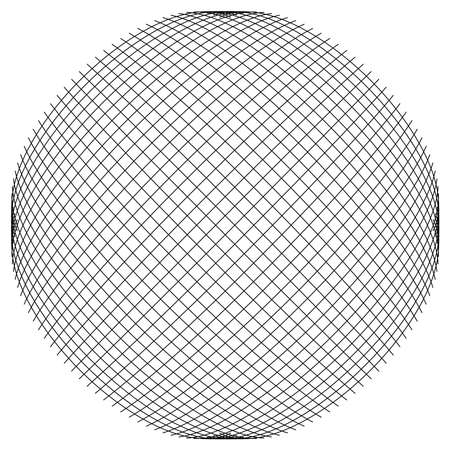 Geometric weave element with intersecting lines, stripes. Abstract lattice, grate, trellis and plexus illustration - stock vector illustration, clip-art graphicsのイラスト素材