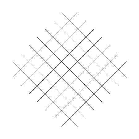 Geometric weave element with intersecting lines, stripes. Abstract lattice, grate, trellis and plexus illustration - stock vector illustration, clip-art graphicsのイラスト素材