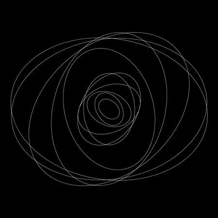 Abstract random circles geometric circular element - stock vector illustration, clip-art graphicsのイラスト素材