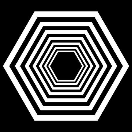 Op art, geometric element, shape - stock vector illustration, clip-art graphicsのイラスト素材
