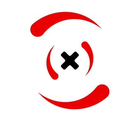 Target mark, crosshair, reticle and viewfinder icon, symbol - stock vector illustration, clip-art graphicsのイラスト素材