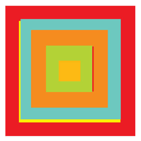 Overlapping random squares abstract colorful geometric vector illustration - stock vector illustration, clip-art graphicsのイラスト素材