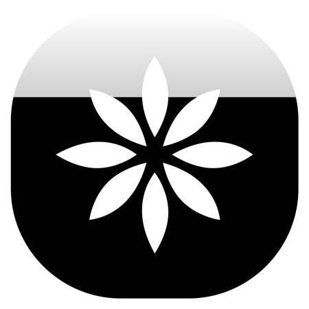 Lotus flower, petals natural, eco, ecology and nature symbol icon - stock vector illustration, clip-art graphicsのイラスト素材