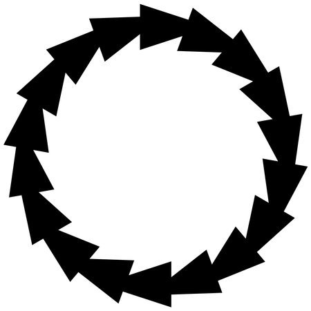 Shiny, glossy abstract radial, circular design element vector - stock vector illustration, clip-art graphicsのイラスト素材