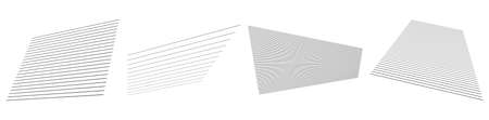 3D lines in perspective, Angled slanting oblique and diagonal lines, stripes vector design element - stock vector illustration, clip-art graphicsのイラスト素材