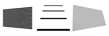 3D lines in perspective, Angled slanting oblique and diagonal lines, stripes vector design element - stock vector illustration, clip-art graphicsのイラスト素材