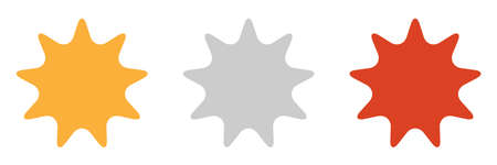Gold, silver, bronze award, reward star icon, symbol - stock vector illustration, clip-art graphics