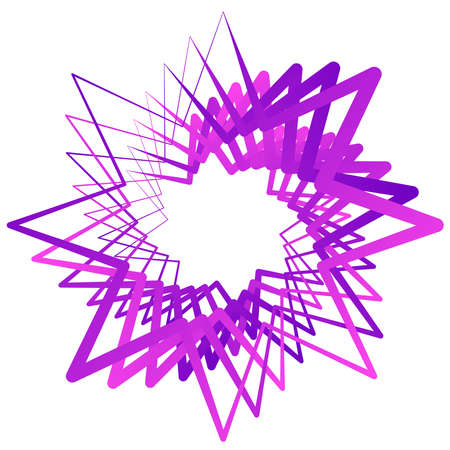 Star vector illustration. Random rotated stars icon, symbol - stock vector illustration, clip-art...