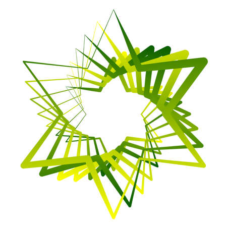 Star vector illustration. Random rotated stars icon, symbol - stock vector illustration, clip-art graphicsのイラスト素材