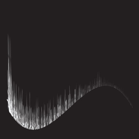 Sound, music equalizer, EQ. Random lines chart, graph. Soundtrack, studio recording concept graphic - stock vector illustration, clip-art graphicsのイラスト素材