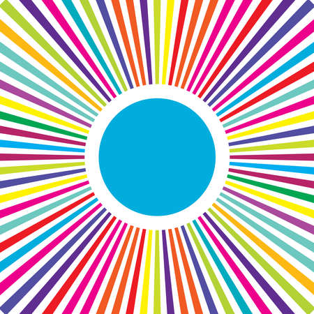 Starburst sunburs radial radiating circular spokes rays beams abstract geometric graphic - stock vector illustration, clip-art graphicsのイラスト素材