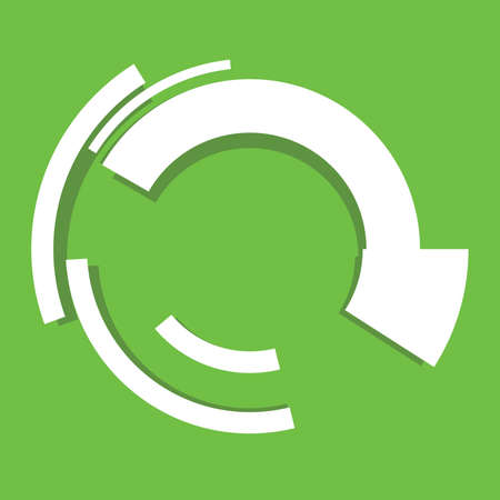 Rotating geometric sci-fi GUI UI hud circle, circular icon, elementのイラスト素材