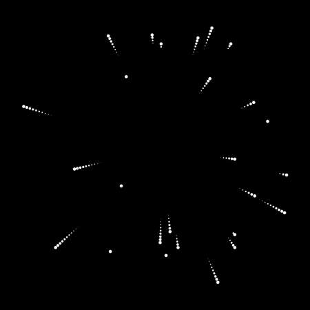 Random dots, circles and polkadots spreading, radiating. Confetti effect element - stock vector illustration, clip-art graphicsのイラスト素材