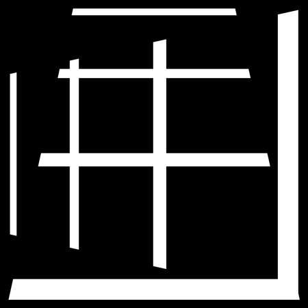 Abstract random grid, mesh. Lattice grating and grille pattern with oblique diagonal slanting lines and stripes - stock vector illustration, clip-art graphicsのイラスト素材