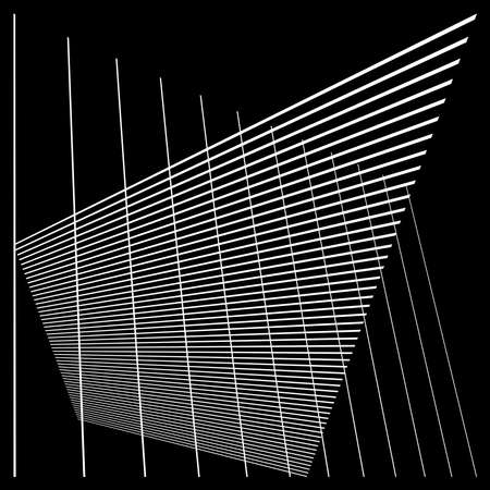 Abstract random grid, mesh. Lattice grating and grille pattern with oblique diagonal slanting lines and stripes - stock vector illustration, clip-art graphicsのイラスト素材