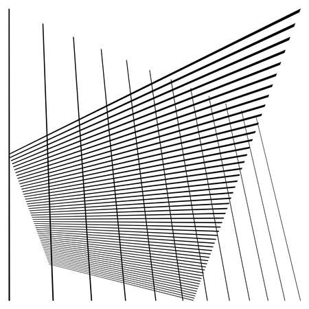 Abstract random grid, mesh. Lattice grating and grille pattern with oblique diagonal slanting lines and stripes - stock vector illustration, clip-art graphicsのイラスト素材