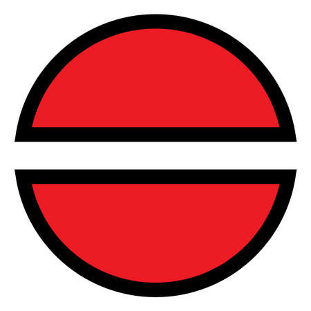 Abstract circle, circular geometric graphic, icon and symbol. Radial concentric element, logo shape - stock vector illustration, clip-art graphicsのイラスト素材