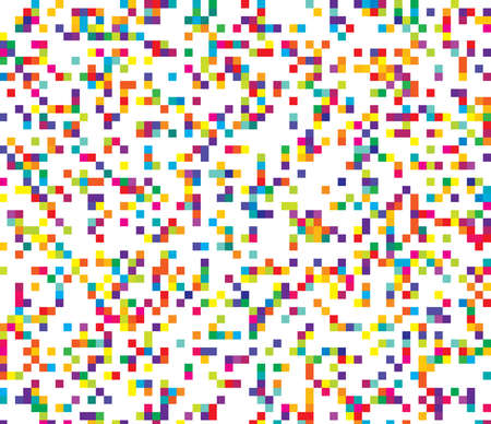 Random squares, rectangles black and white, monochrome geometric background, patttern and texture -...