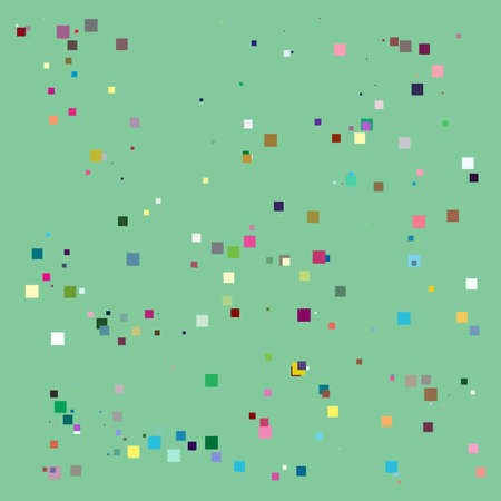 Random, scattered squares pattern, texture element. Randomness concept. Stock vector illustration,...