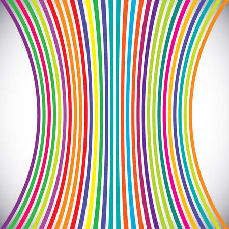 Distorted, deformed lines and stripes vector element. Stock vector illustration, clip-art graphicsのイラスト素材