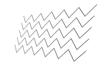 Wavy, zig-zag, criss-cross lines. Waving stripes. Stock vector illustration, clip-art graphicsのイラスト素材