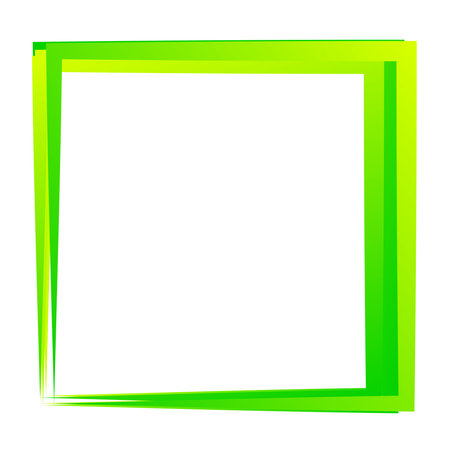 Random square contour frame, border element. Stock vector illustration, clip-art graphicsのイラスト素材