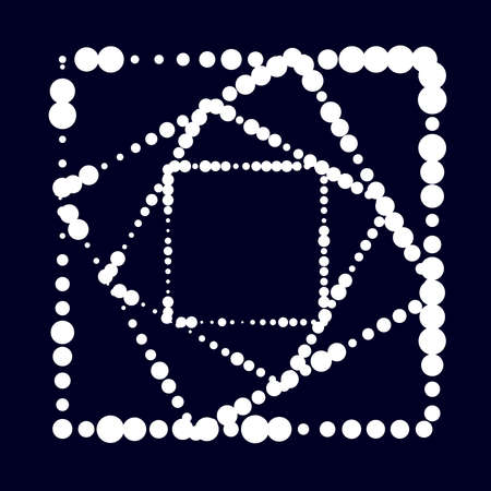 Circles random, scattered shapes element. Stock vector illustration, clip-art graphicsのイラスト素材