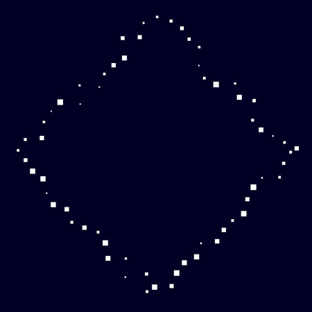 Squares random, scattered shapes element. Stock vector illustration, clip-art graphicsのイラスト素材