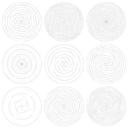 Abstract spiral, swirl and twirl element. Volute, helix vector. Stock vector illustration, clip-art...