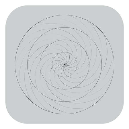 Abstract spiral, swirl and twirl element. Volute, helix vector. Stock vector illustration, clip-art graphicsのイラスト素材