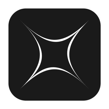 Abstract geometric symbol, icon vector graphics, illustration. Stock vector illustration, clip-art graphicsのイラスト素材