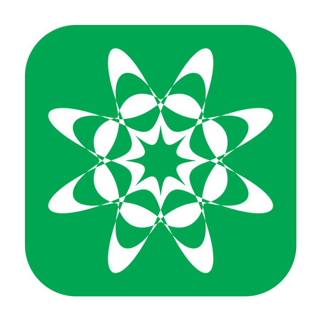 Abstract geometric symbol, icon vector graphics, illustration. Stock vector illustration, clip-art graphicsのイラスト素材