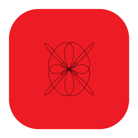 Abstract line drawing, line art formation, structure. Stock vector illustration, clip-art graphicsのイラスト素材