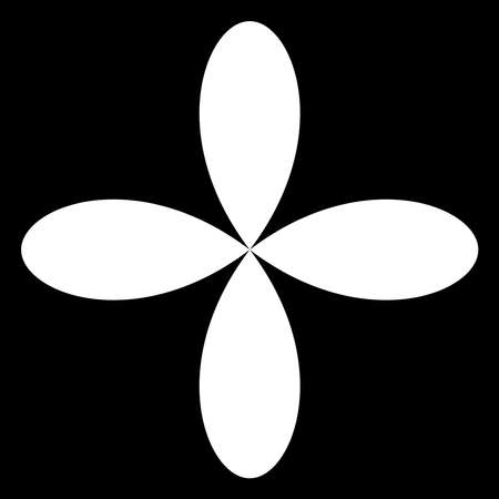 Leaf, flower and plant silhouette element. Stock vector illustration, clip-art graphicsのイラスト素材