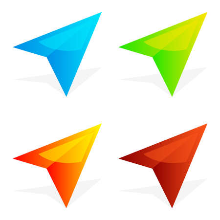 Abstract geometric icon, symbol, shape, design element template stock vector illustration, graphic. Glyph clip artのイラスト素材