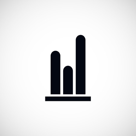 graph icon, flat design best vector iconのイラスト素材