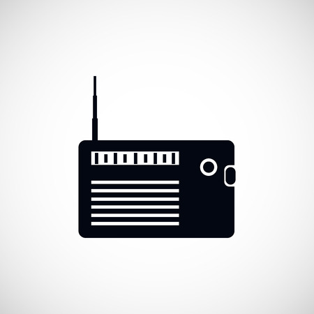 radio icon, flat design best vector iconのイラスト素材