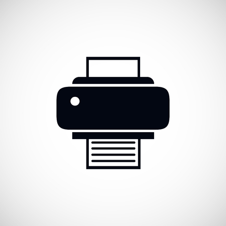Printer icon, flat design best vector icon