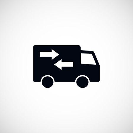 delivery vector icon, flat design best vector iconのイラスト素材