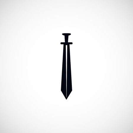 sword icon, flat design best vector iconのイラスト素材